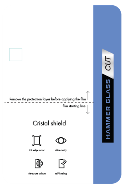 Folia Hammer Glass Cristal Shield