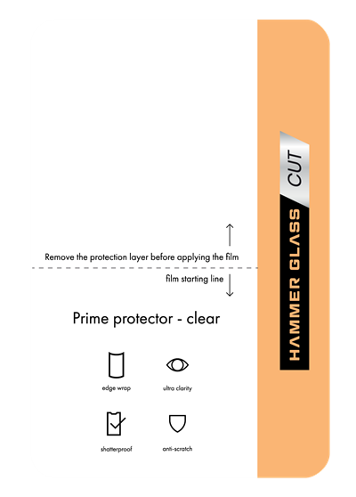 Folia Hammer Glass Prime Protector Clear