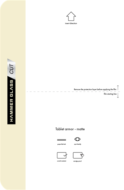 Folia Hammer Glass Tablet Armour Matte