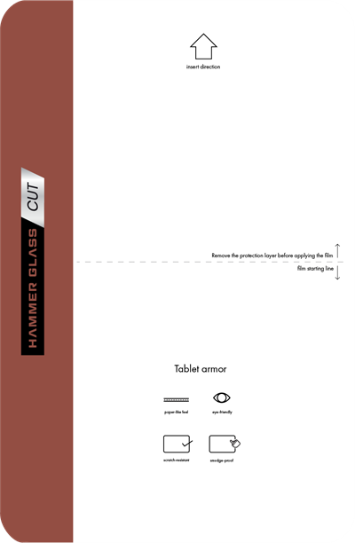 Folia Hammer Glass Tablet Armour Clear